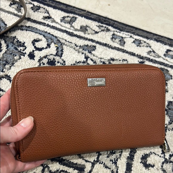 Brown Textured Wallet - Picture 1 of 2